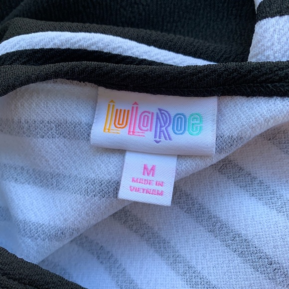 LuLaRoe striped layered 3 tier Georgia dress - Picture 7 of 8